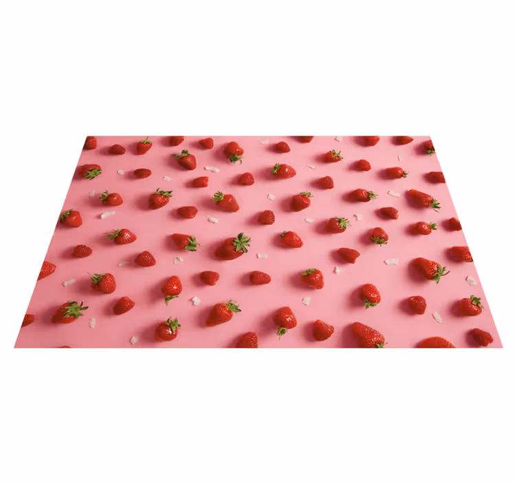 Individual mesa moderno superficie de fresas - TenVinilo