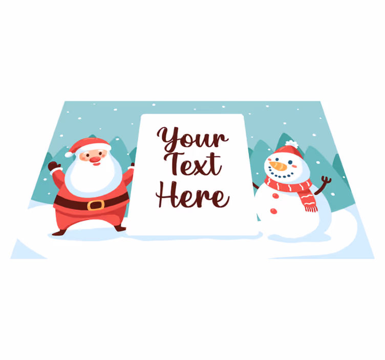 Manteles individuales Personalizable santa - TenVinilo