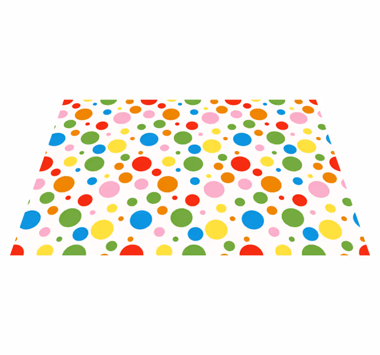 Individual de mesa infantil lunares de colores - TenVinilo