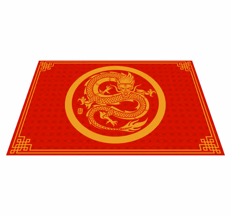 Manteles individuales elegantes Dragon chino - TenVinilo