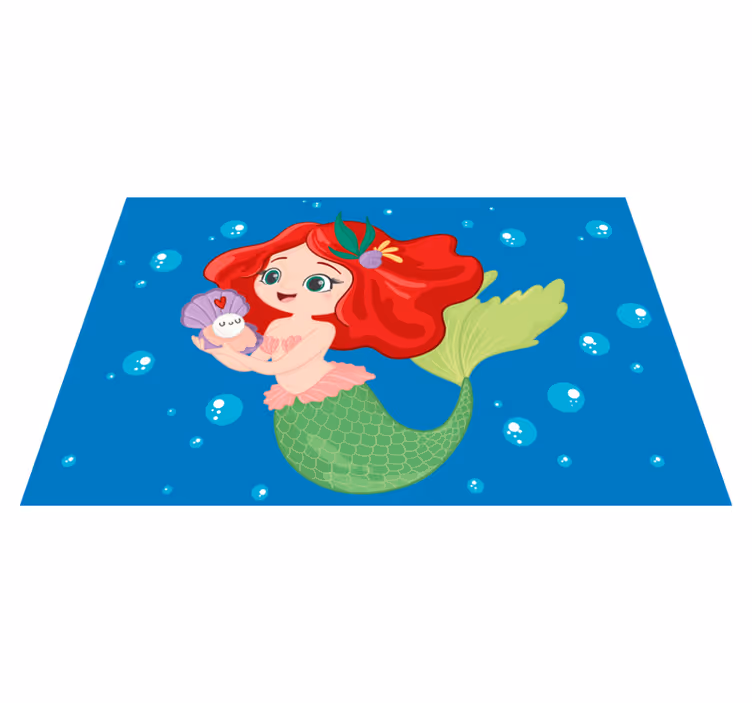 Mantel individual infantil Disney ariel nadando - TenVinilo