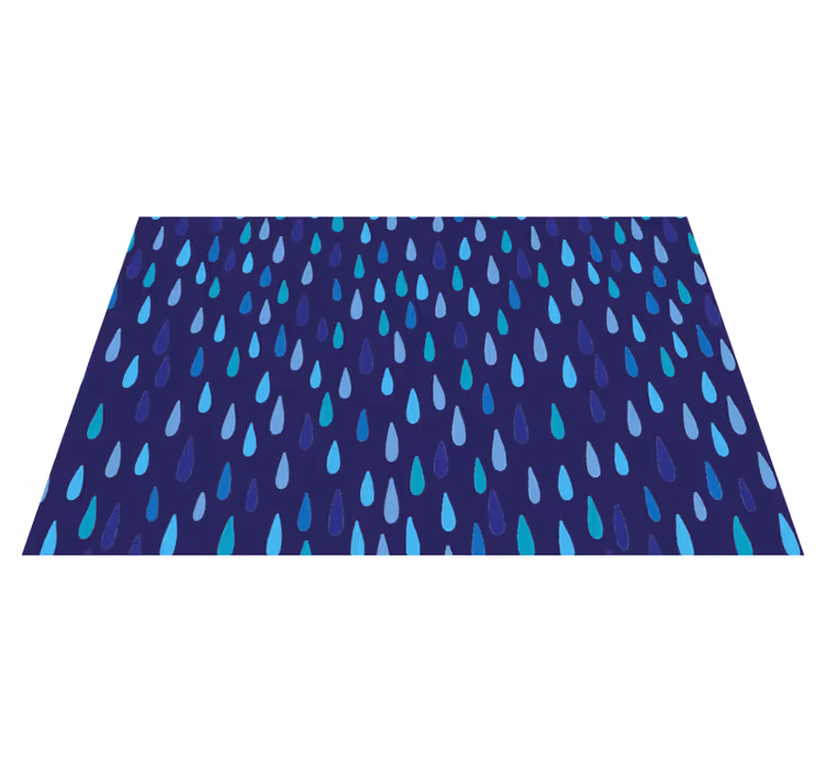 Individual mesa patrón gotas de lluvia - TenVinilo