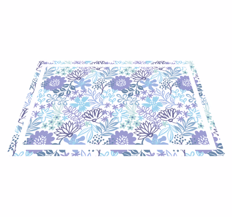 Individual original mesa superficie texturada floral - TenVinilo