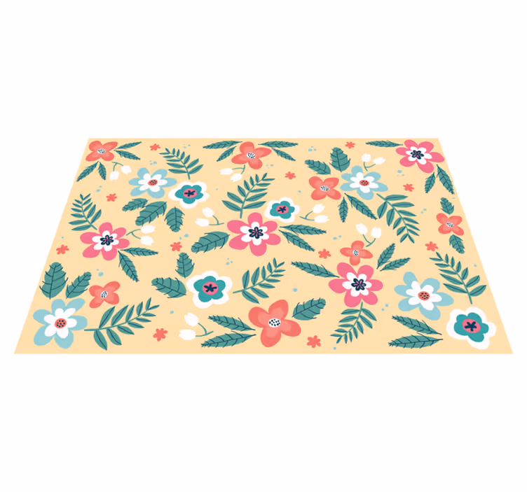 Individual original mesa diseño floral - TenVinilo