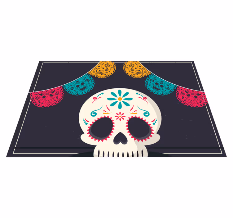 Mantel individual casa Mujer estilo mexicano - TenVinilo