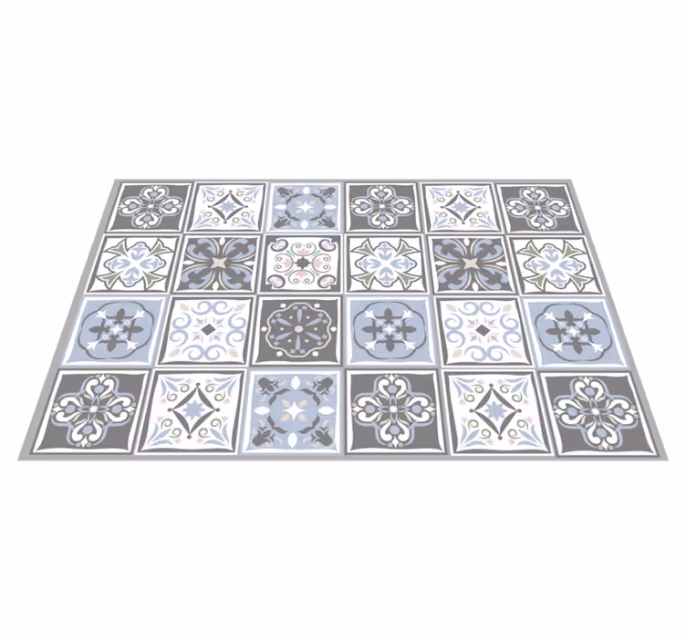 Individual mesa patrón azulejos ornamentales - TenVinilo