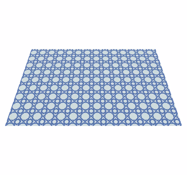 Individual mesa patrón diseño azul elegante - TenVinilo