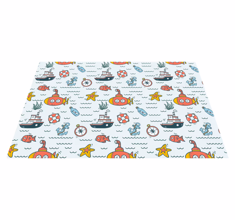 Individual de mesa infantil aventura submarina - TenVinilo