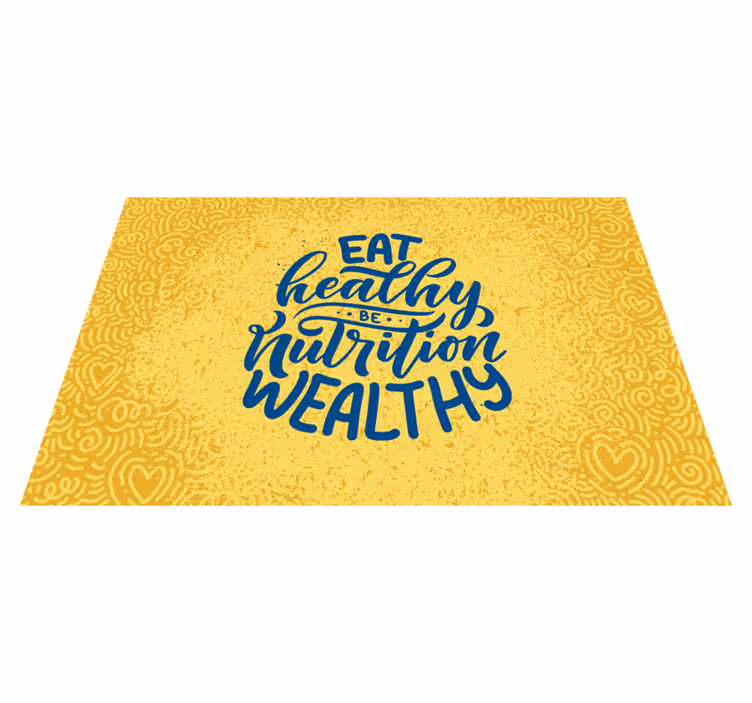 Mantel individual casa Comer cotización saludable - TenVinilo