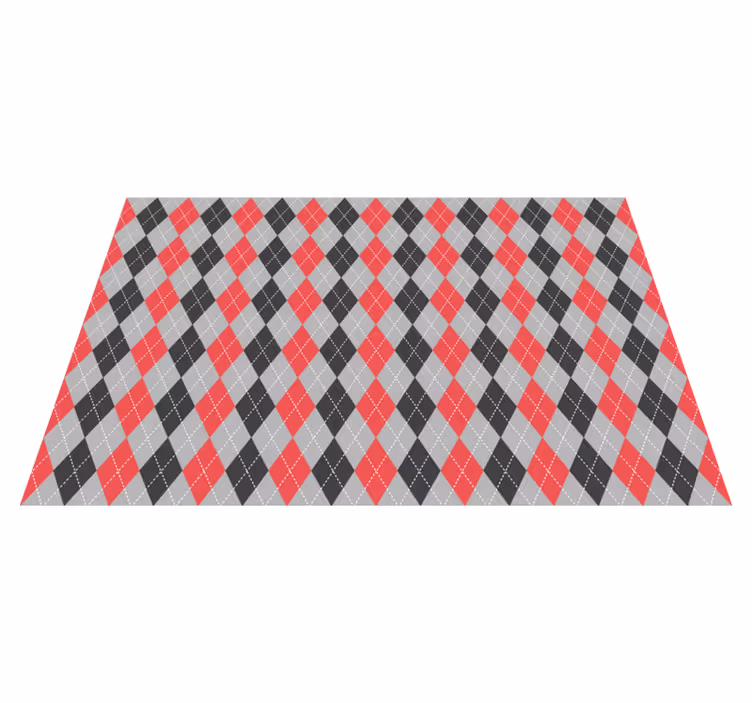 Individual mesa patrón diseño argyle geométrico - TenVinilo