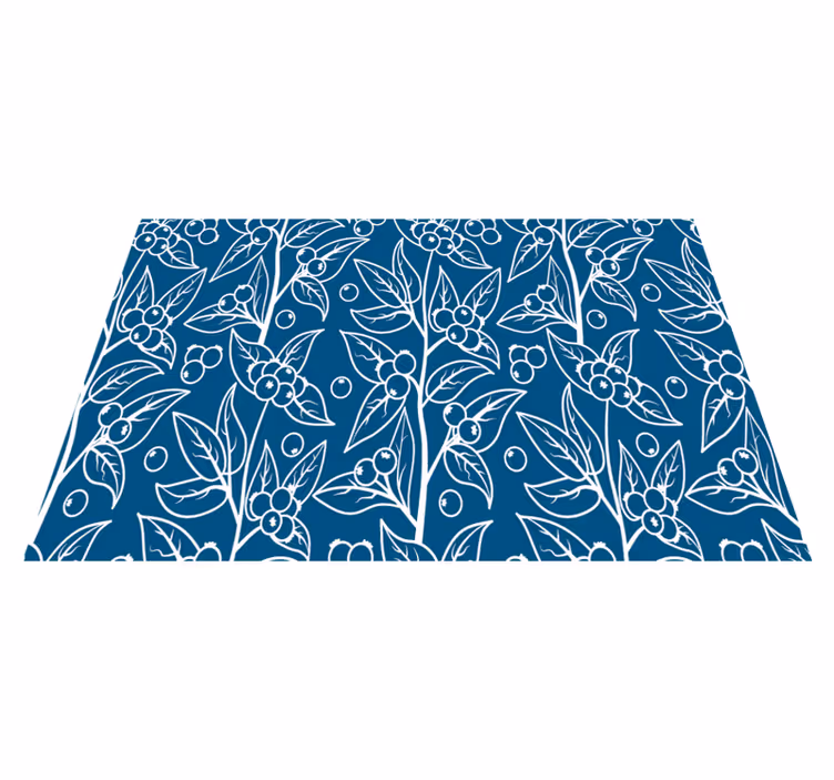 Mantel individual elegante Acebo azul - TenVinilo