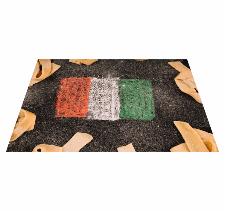 Individual original mesa bandera italiana culinaria - TenVinilo