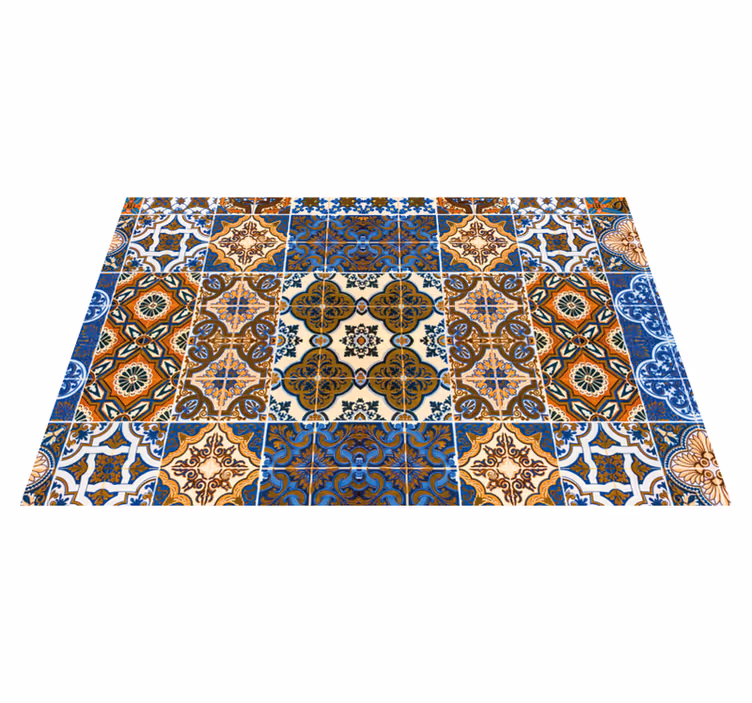 Individual mesa patrón patrones de azulejos intrincados - TenVinilo