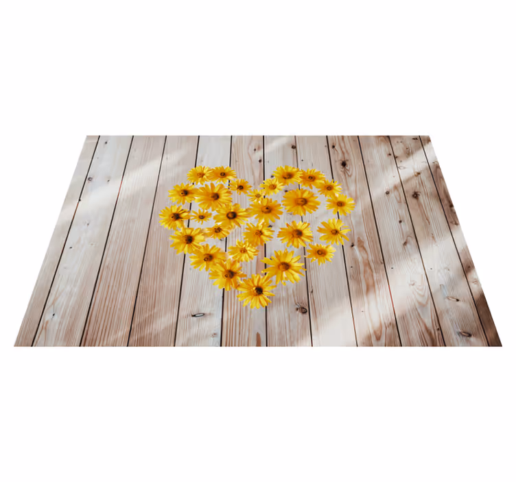 Individual original mesa arreglo floral corazón - TenVinilo