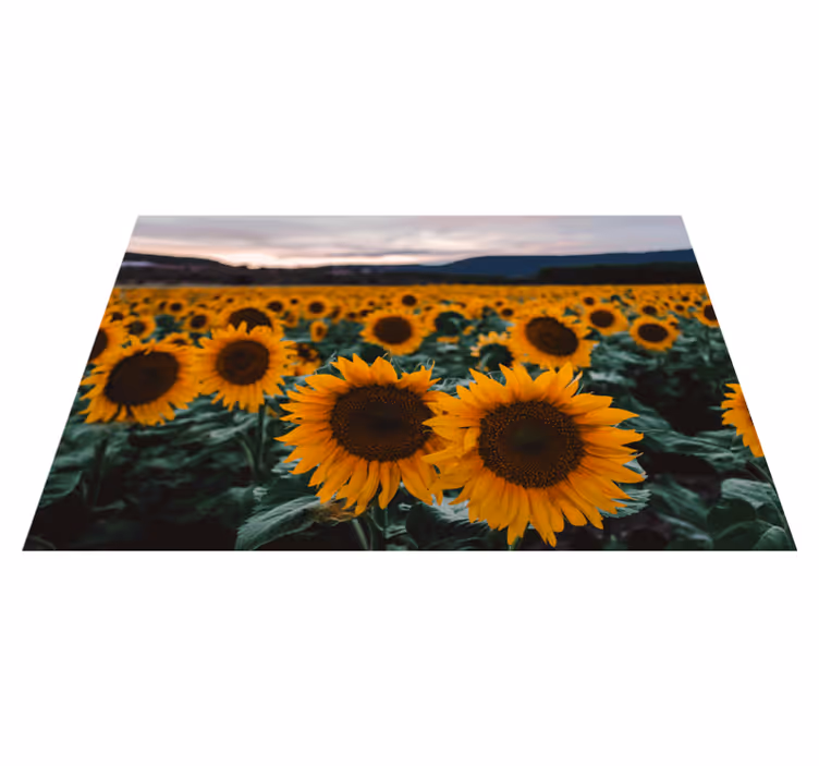 Mantel individual elegante Campo de girasoles - TenVinilo