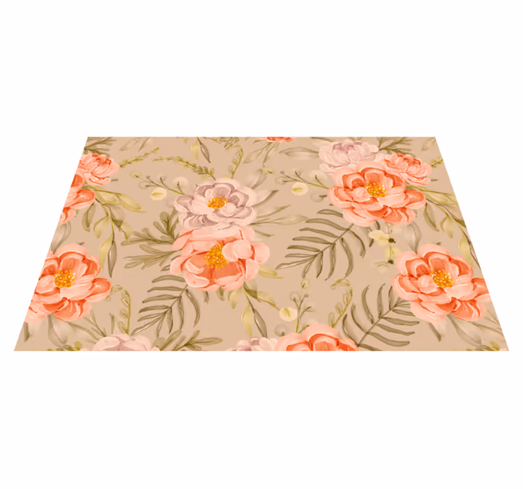 Individual original mesa arreglo de patrón floral - TenVinilo