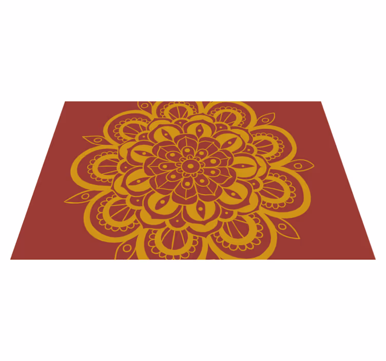 Individual original mesa motivo floral elaborado - TenVinilo