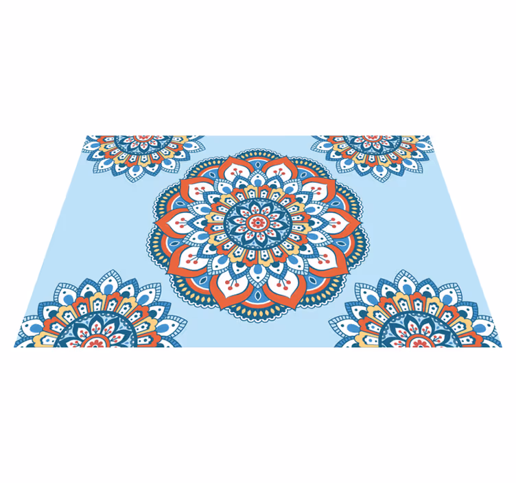Individual original mesa motivo mandala vibrante - TenVinilo