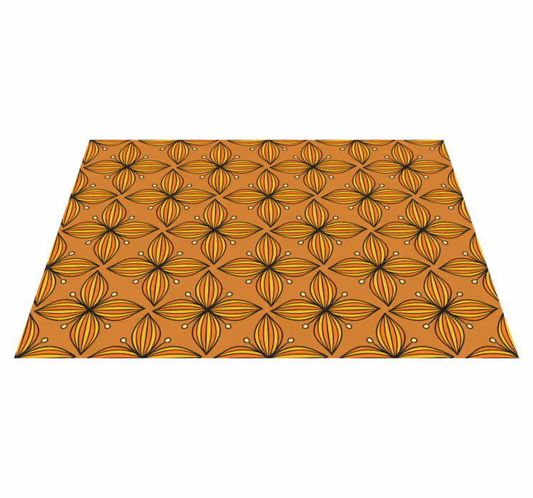 Individual original mesa patrón geométrico floral - TenVinilo