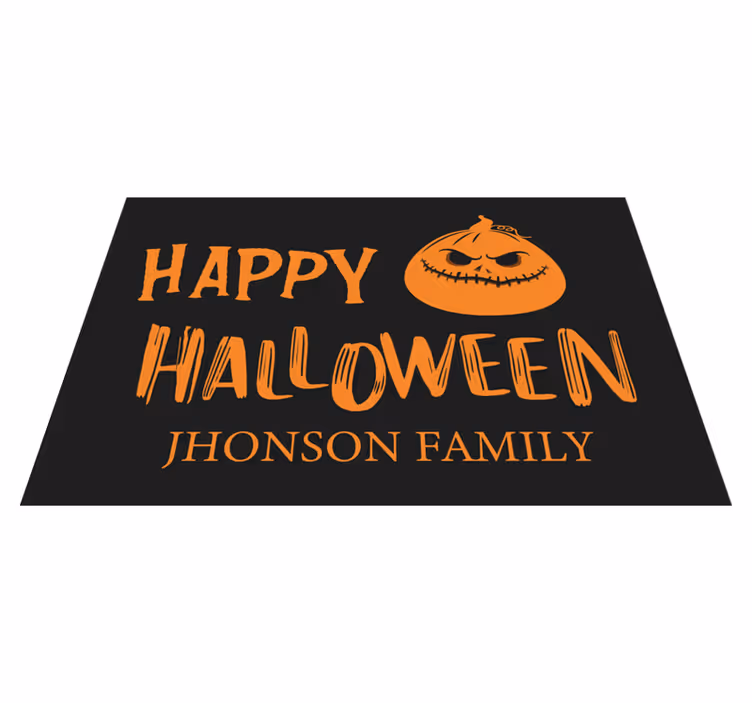 Individual mesa halloween saludo familiar halloween - TenVinilo