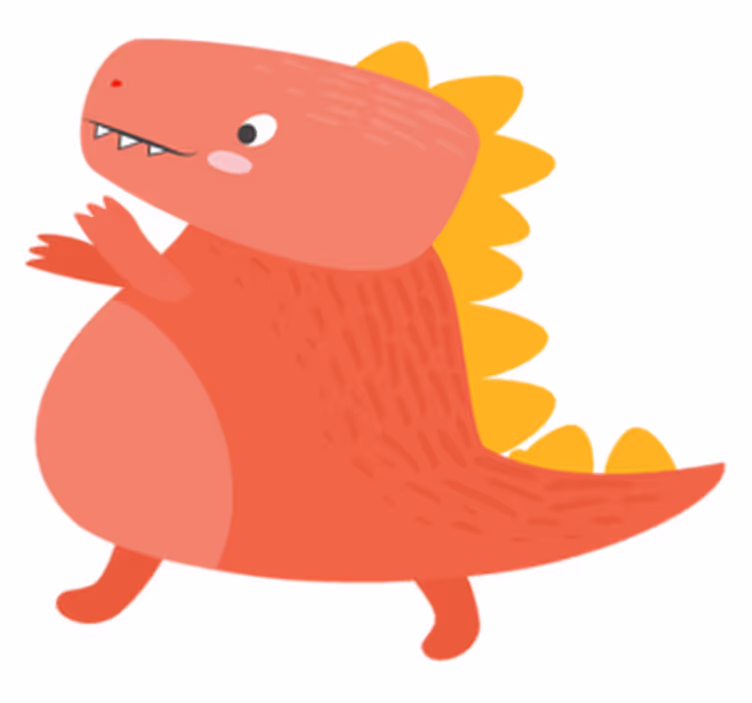 Mantel individual infantil Dinosaurio loco - TenVinilo