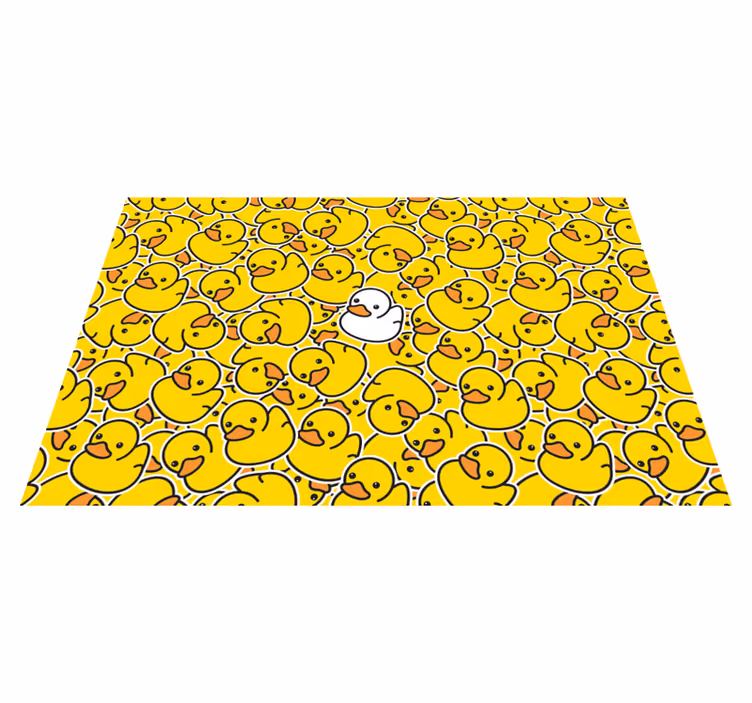 Individual de mesa infantil con diseño de patitos - TenVinilo