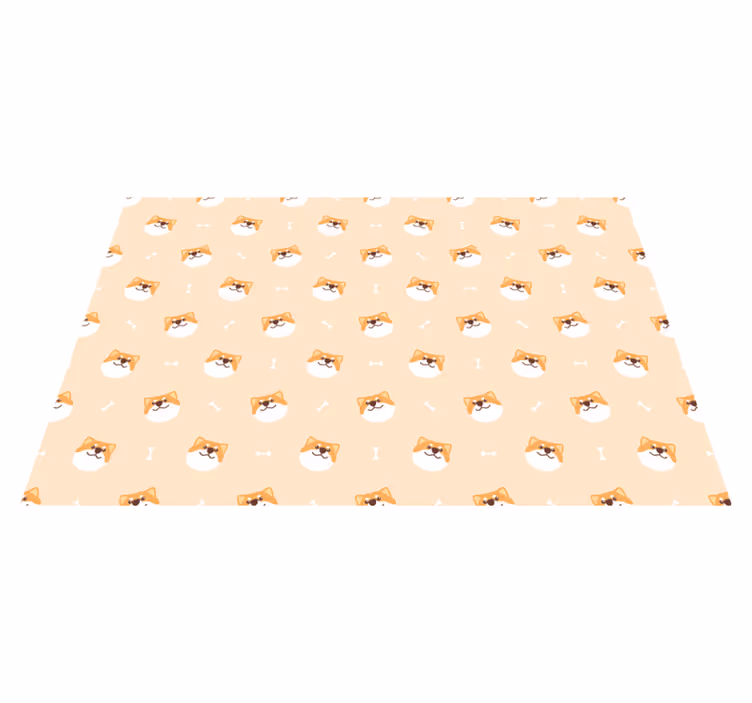 Individual de mesa infantil caras de perros alegres - TenVinilo