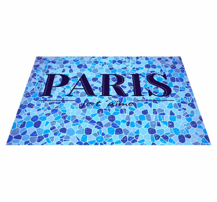 Individual mesa frases amor en parís - TenVinilo