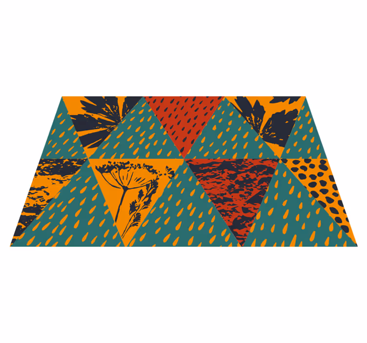 Individual original mesa patrón geométrico audaz - TenVinilo