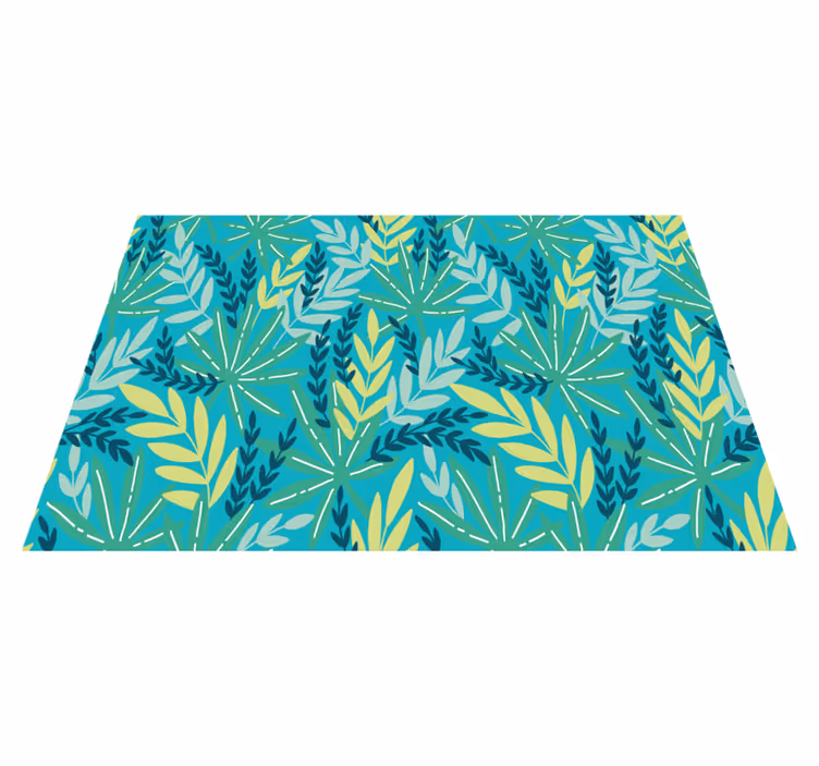 Mantel individual original Patrón tropical azul - TenVinilo