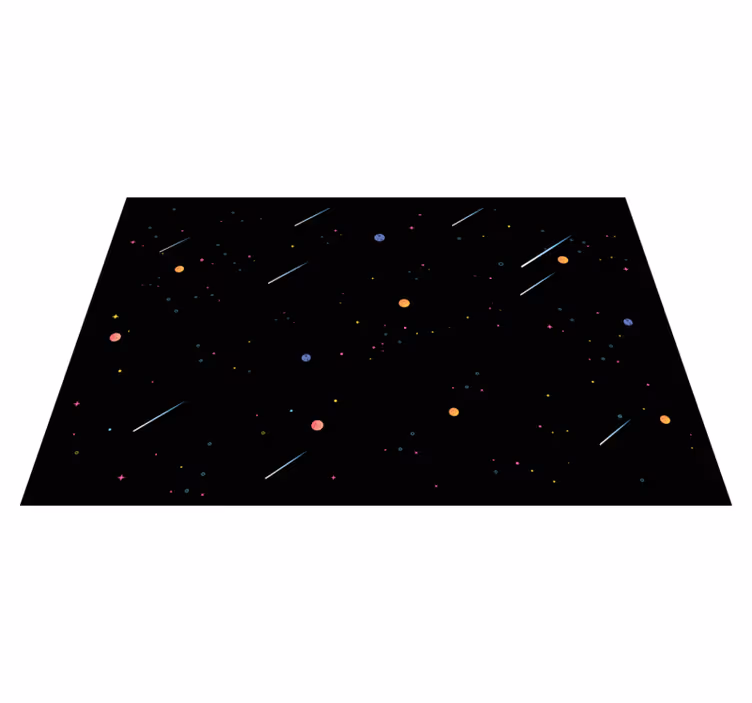 Individual de mesa infantil comida infantil espacial - TenVinilo