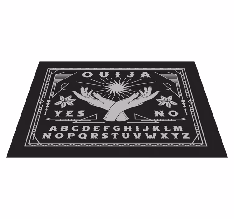 Individual mesa frases tablero ouija manos - TenVinilo