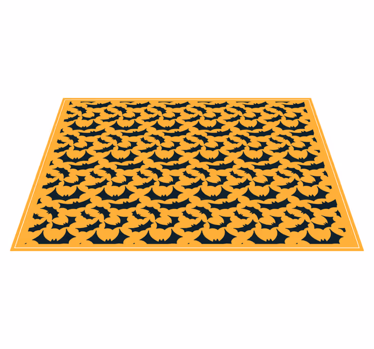 Individual mesa halloween patrón de murciélagos - TenVinilo