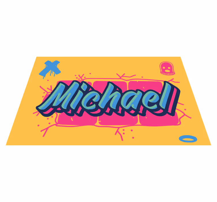 Mantel individual personalizable Diseño de graffiti estilo droga - TenVinilo