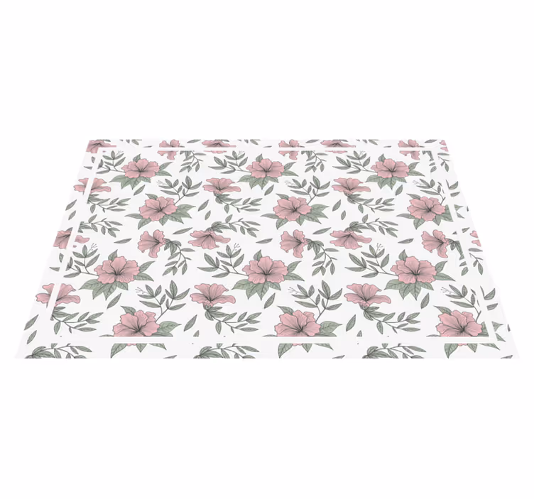 Individual original mesa composición de elementos florales - TenVinilo