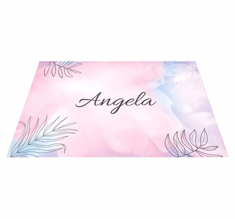 Individual mesa personalizable platter floral elegante - TenVinilo
