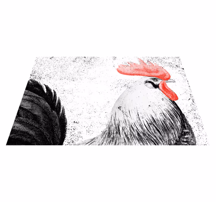 Individual original mesa ilustración de gallo - TenVinilo