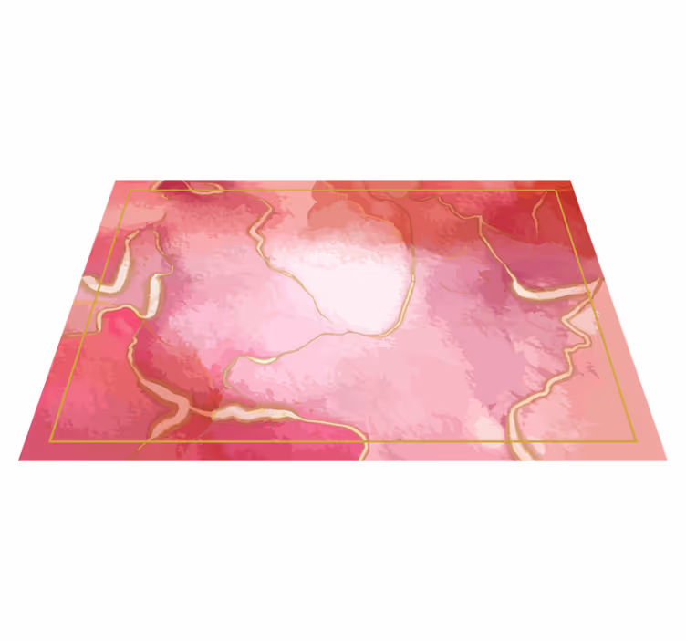 Individual mesa patrón mármol rosa elegante - TenVinilo