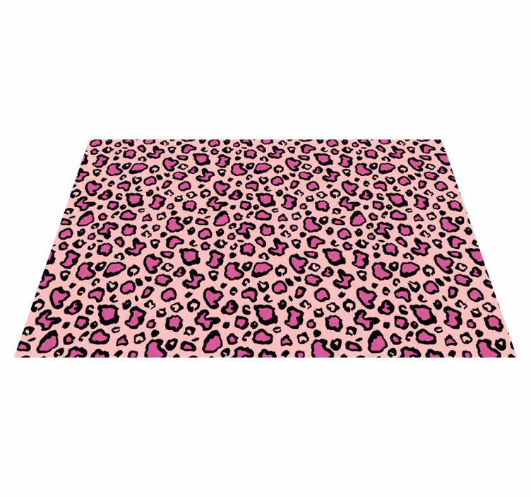 Individual original mesa patrón de leopardo rosa - TenVinilo
