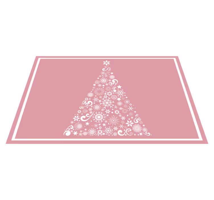 Individual de mesa navideño motivo de árbol festivo - TenVinilo