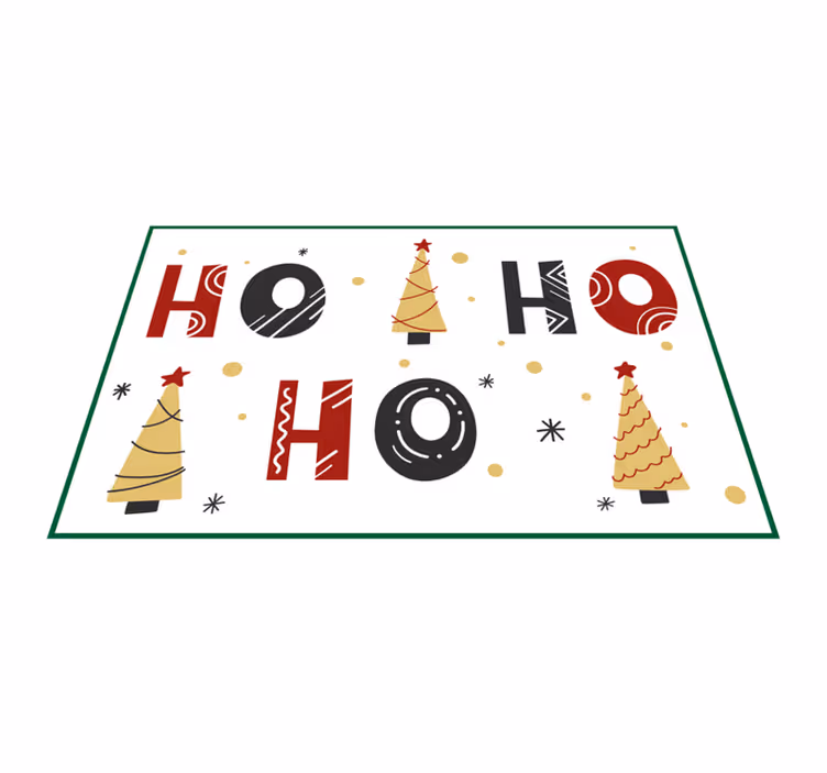 Individual de mesa navideño patrón de Árboles de navidad - TenVinilo
