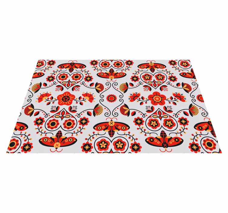 Individual original mesa composición floral vibrante - TenVinilo