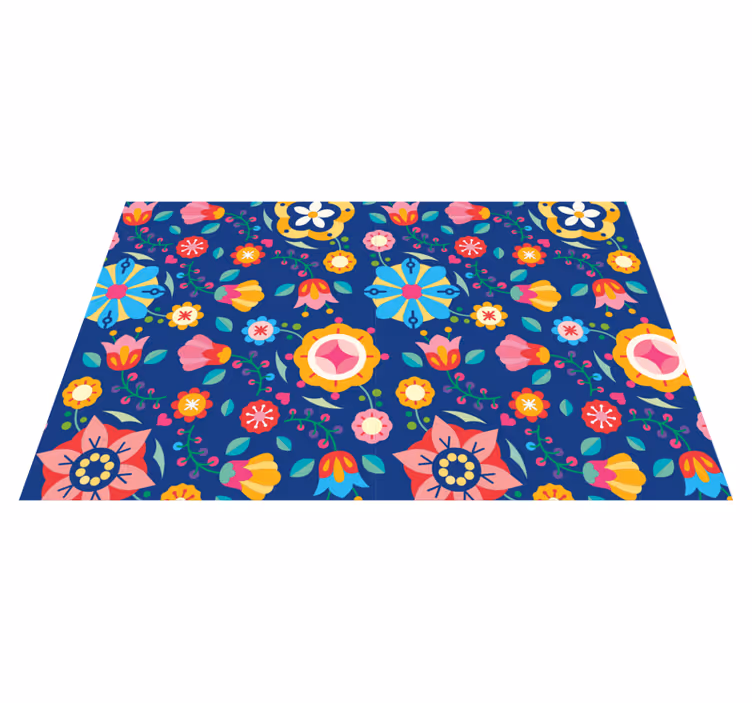 Individual original mesa concepto floral vibrante - TenVinilo