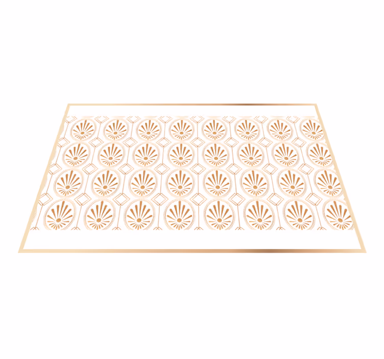 Individual mesa moderno elemento hoja elegante - TenVinilo