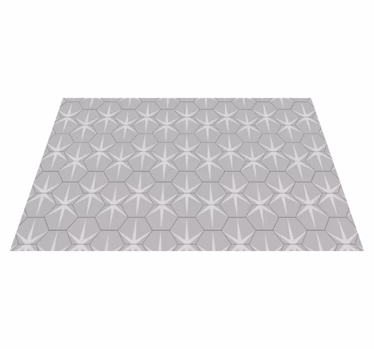 Individual mesa patrón estrella hexagonal - TenVinilo