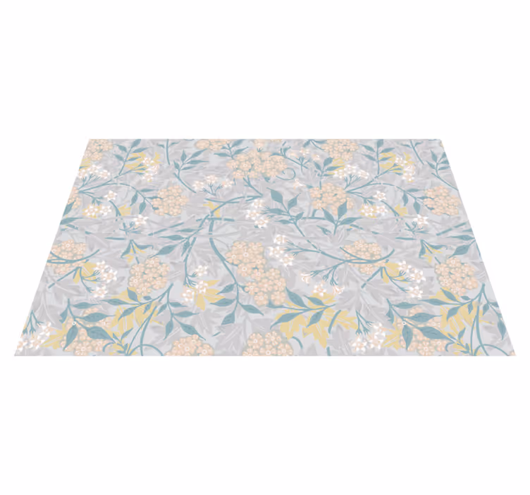 Individual mesa patrón textura floral inspirada - TenVinilo