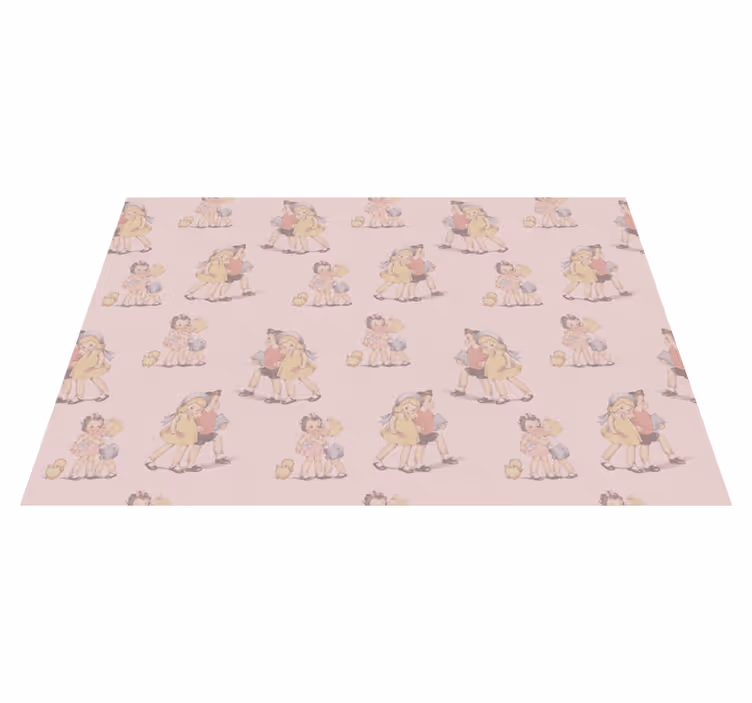 Individual de mesa infantil ilustraciones infantiles vintage - TenVinilo