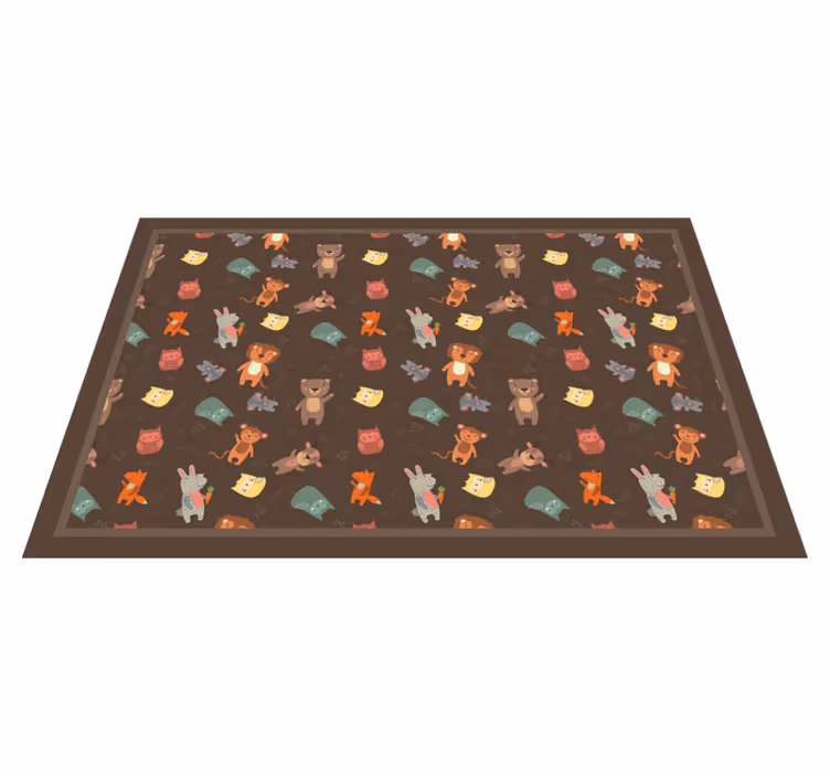 Individual de mesa infantil patrón de animales - TenVinilo