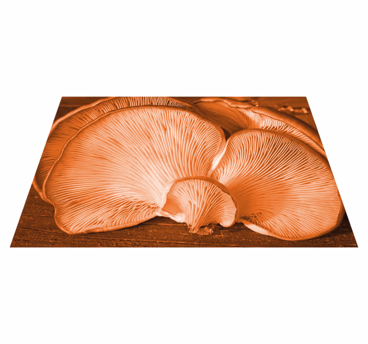 Individual mesa patrón elementos de cocina setas - TenVinilo