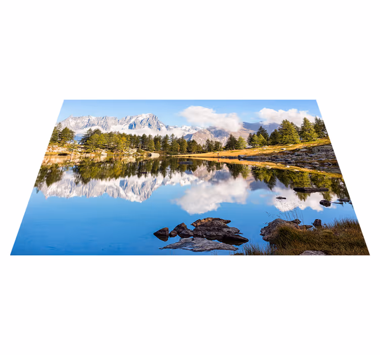 Individual mesa moderno paisaje montañés - TenVinilo
